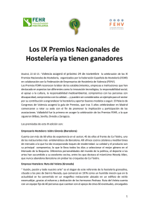 nota de prensa premios - Federación Provincial de Empresas de