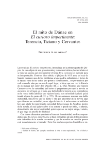 "El curioso impertinente": Terencio, Tiziano y Cervantes / Frederick