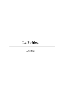 La Poética ––– Aristóteles