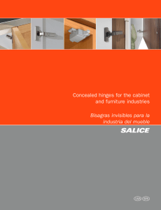 SALICE | Concealed hinges for the cabinet and furniture industries