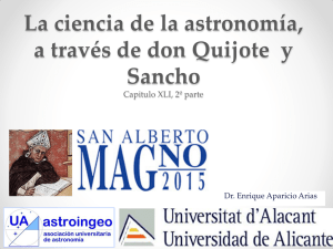 La ciencia de la astronomía en don Quijote. Capitulo XIL, 2º