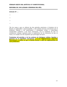 PÁRRAFO SEXTO DEL ARTÍCULO 27 CONSTITUCIONAL