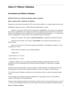 Sobre D. Filiberto Villalobos