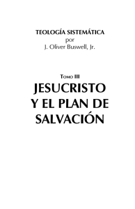 JESUCRISTO Y EL PLAN DE SALVACIÓN