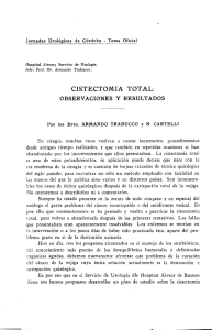cistectomia total - Revista Argentina de Urología