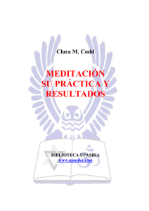 Meditación: Su Práctica y Resultados