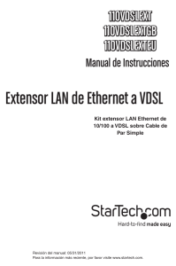 Extensor LAN de Ethernet a VDSL