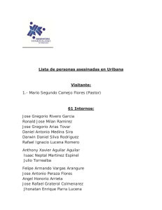 Lista de personas asesinadas en Uribana Visitante