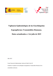 Vigilancia Epidemiológica de las Encefalopatías Espongiformes