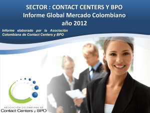 SECTOR : CONTACT CENTERS Y BPO Informe