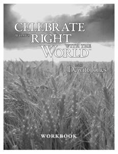 Workbook | Celebrate What`s Right with the World