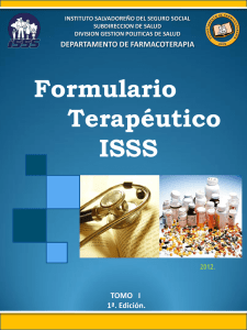 Formulario Terapéutico ISSS 2012