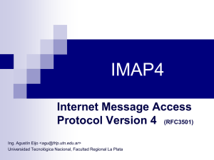 Internet Message Access Protocol Version 4 (RFC3501) - UTN