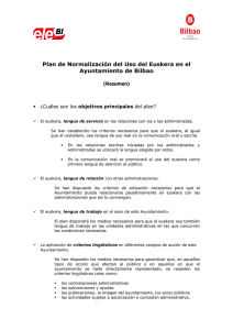 Plan General de Promoción del Uso del Euskera.