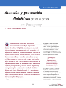 Atención y prevención diabéticas paso a paso en Paraguay