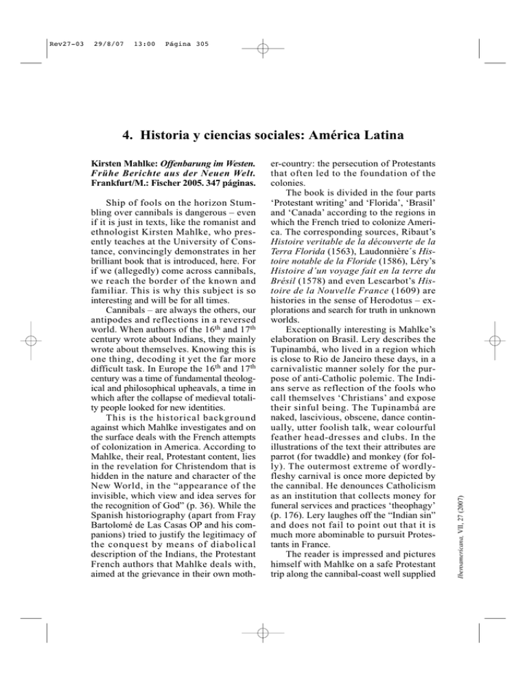 Historia Y Ciencias Sociales Am Rica Latina