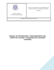 manual de integración y funcionamiento del comité de calidad y