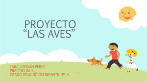 PROYECTO “LAS AVES”