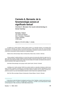 Carmelo A. Bernaola: de la fenomenología sonora al significado