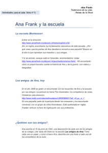 Ana Frank y la escuela