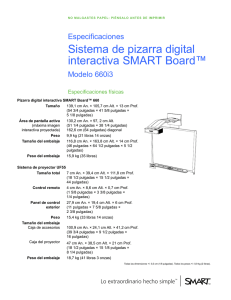 SMART Board 660i3 Interactive Whiteboard System Specifications
