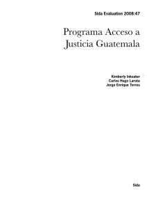 2008:47 Programa Acceso a Justicia Guatemala
