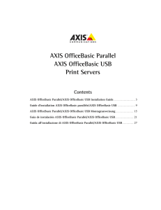 AXIS OfficeBasic Parallel/AXIS OfficeBasic USB Installation Guide