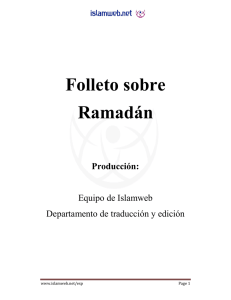 Folleto sobre Ramadán