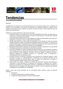 Tendencias Generales - Universidad Autónoma de Occidente