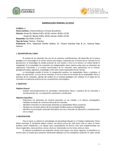 1 mineralogía general (g-0224) - Escuela Centroamericana de