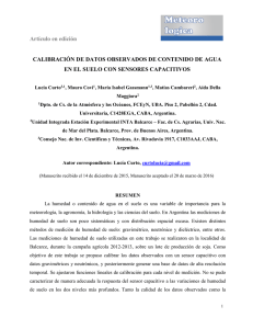 Artículo en edición CALIBRACIÓN DE DATOS OBSERVADOS DE