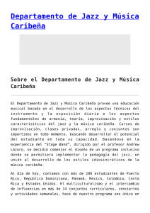 Departamento de Jazz y Música Caribeña