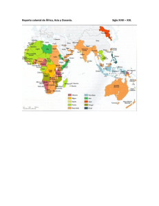 Reparto colonial de África, Asia y Oceanía. Siglo XVIII – XIX.
