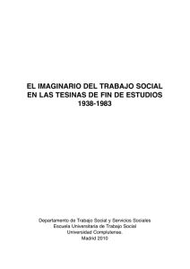 El imaginario del Trabajo Social en las tesinas de fin de estudios