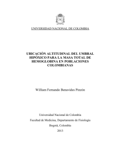 2.4 Masa total de Hemoglobina - Universidad Nacional de Colombia