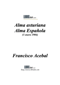 Acebal, Francisco - Alma asturiana, alma española