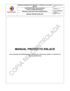 manual proyecto enlace - GRUPO SINACOF Contraloría General de