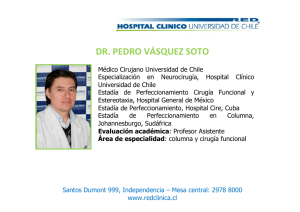 dr. pedro vásquez soto - Hospital Clínico Universidad de Chile