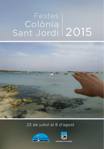 Programa de festes 2015 - Ajuntament de Ses Salines