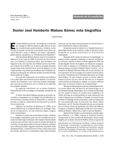 Doctor José Humberto Mateos Gómez nota