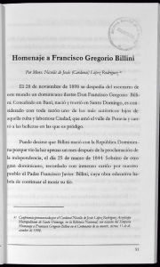 Homenaje a Francisco Gregorio Billini - Clío