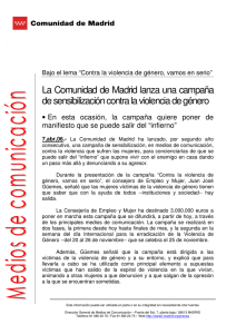 La Comunidad de Madrid lanza una campaña de sensibilización