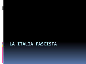 la italia fascista - Aprendiendo a aprender