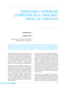 estructura estratégica y competitiva en el mercado español de