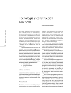 Tecnología y construcción con tierra
