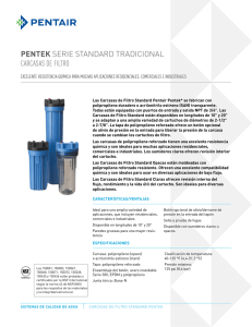 pentek serie standard tradicional carcasas de filtro