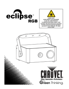 Eclipse RGB User Manual, Rev. 8, Multi