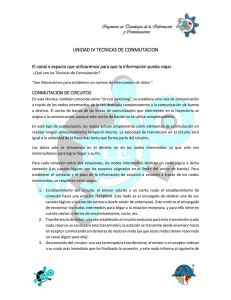 UNIDAD IV TECNICAS DE CONMUTACION