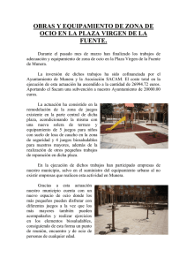 Ayuntamiento Informa- OBRAS PLAZA VIRGEN DE LA FUENTE
