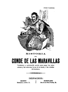 CONDE DE LAS MARAVILLAS